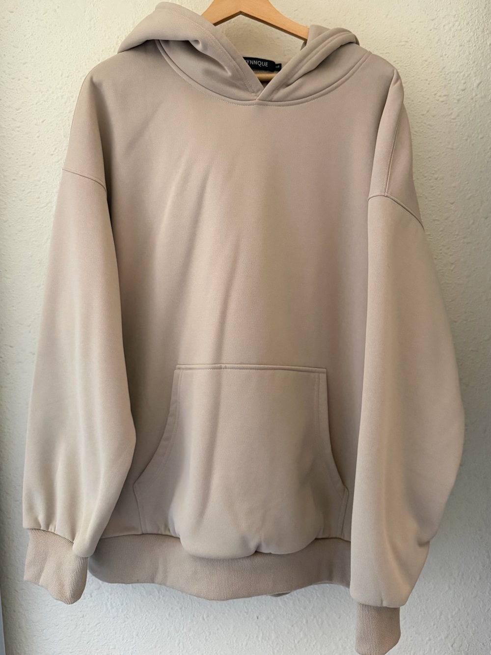 Women's Oversized Beige Hoodie Sweatshirt - Neutral Pullover